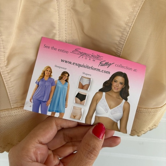 Exquisite Form Wireless Longline Bra with Front Closure 36D NEW - Picture 8 of 13